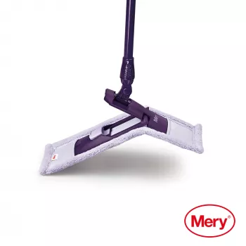 MERY Mop z mikrofibry 45cm z metalowym trzonkiem 140cm