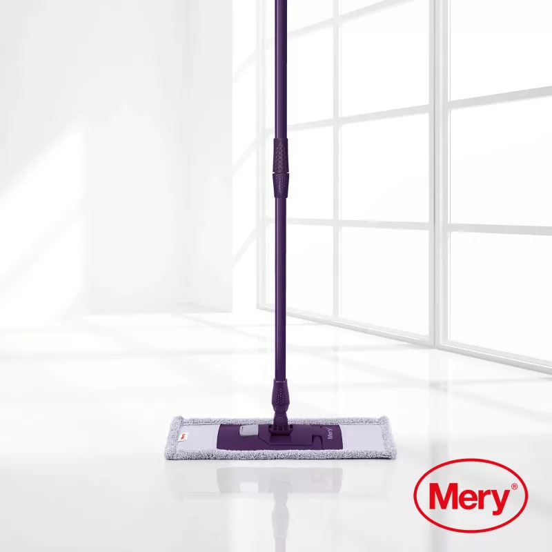 MERY Mop z mikrofibry 45cm z metalowym trzonkiem 140cm