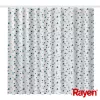 RAYEN Zasłona prysznicowa 180x200cm biało-niebieska, poliester