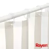 RAYEN Zasłona prysznicowa 180x200cm biało-beżowa, PEVA
