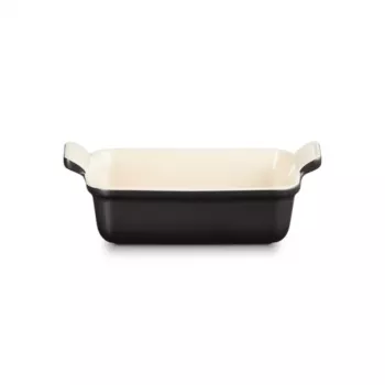 Le Creuset Prostokątne Naczynie Heritage Stoneware 19x14cm / 1,1L czarny