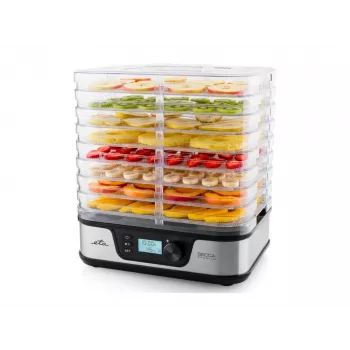 ETA Secca Premium ETA930190000 suszarka do żywności, 8 prostokątnych sit, 380 W, srebrna