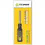 FIELDMANN FDS 1007-11R 12-częściowy zestaw bitów do wkrętarki z ergonomicznym uchwytem, bity ze stali chromowo-wanadowej, magnetyczny uchwyt, płaskie/krzyżowe/pozi/torx
