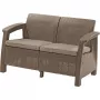KETER Sofa ogrodowa dwuosobowa Corfu Love Seat beżowa