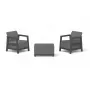 KETER Zestaw mebli ogrodowych Scandi Linea Balcony Set szary