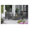 KETER Zestaw mebli ogrodowych Scandi Linea Balcony Set szary