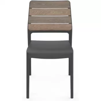 Krzesło ogrodowe KETER Deco Porto orzech/szary