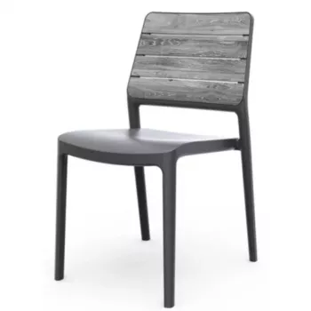 Krzesło ogrodowe KETER Deco Porto jasnoszare/szare