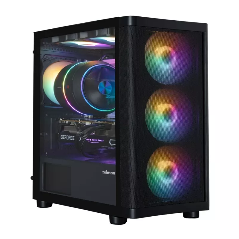 Zalman M4 SE Czarna obudowa mATX Mini Tower z 6 wentylatorami 120mm FRGB
