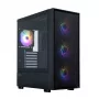 Zalman S6 Czarna obudowa ATX Mid Tower z 4 wentylatorami ARGB i hartowanym szkłem