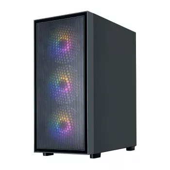 Zalman S6 Czarna obudowa ATX Mid Tower z 4 wentylatorami ARGB i hartowanym szkłem