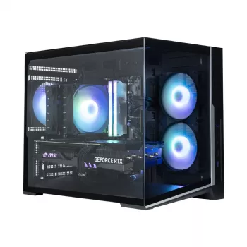 Zalman D30 Czarna obudowa komputerowa mATX Mini Tower z 3 wentylatorami ARGB 120mm i szklanym panelem hartowanym