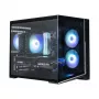 Zalman D30 Czarna obudowa komputerowa mATX Mini Tower z 3 wentylatorami ARGB 120mm i szklanym panelem hartowanym