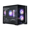 Zalman D30 Czarna obudowa komputerowa mATX Mini Tower z 3 wentylatorami ARGB 120mm i szklanym panelem hartowanym
