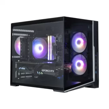 Zalman D30 Czarna obudowa komputerowa mATX Mini Tower z 3 wentylatorami ARGB 120mm i szklanym panelem hartowanym