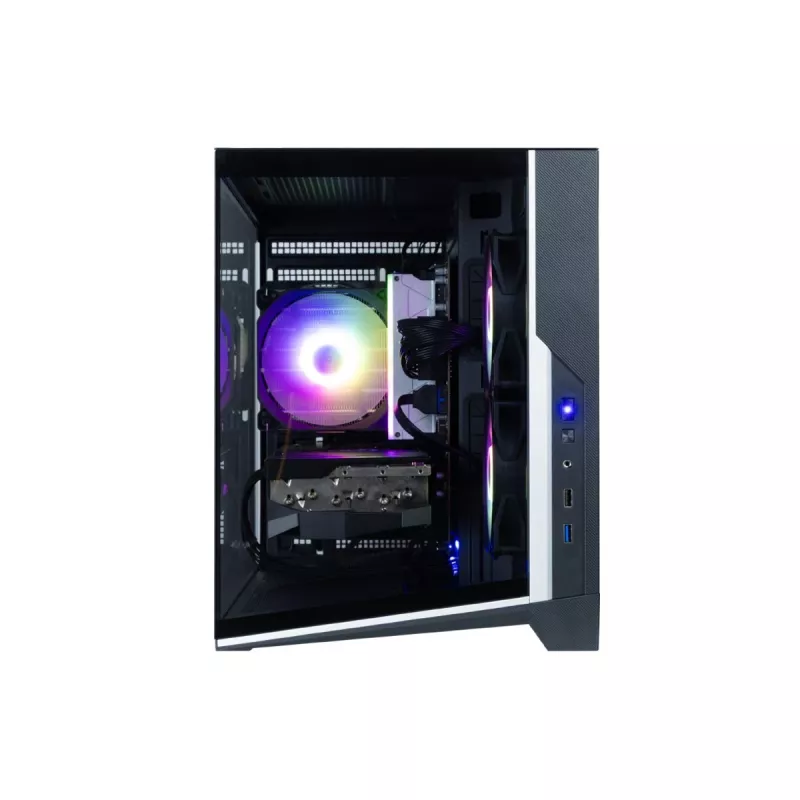 Zalman D30 Czarna obudowa komputerowa mATX Mini Tower z 3 wentylatorami ARGB 120mm i szklanym panelem hartowanym
