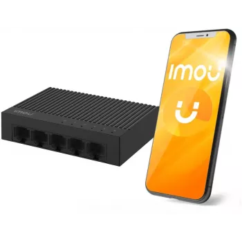 IMOU SF105C 5-portowy przełącznik biurkowy 10/100 Mbps, obudowa plastikowa