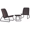 KETER Zestaw mebli ogrodowych Rio Patio Set brązowy