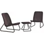 KETER Zestaw mebli ogrodowych Rio Patio Set brązowy