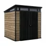 KETER Domek ogrodowy Deco Pent 7x7, odcień jesionowego drewna
