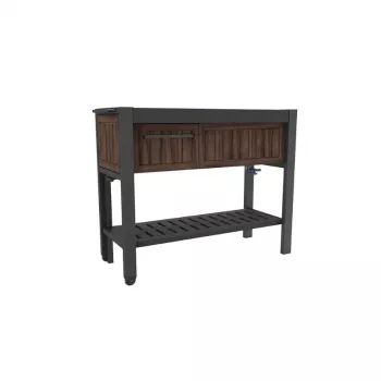 KETER Extendable Party Station orzechowy stół imprezowy