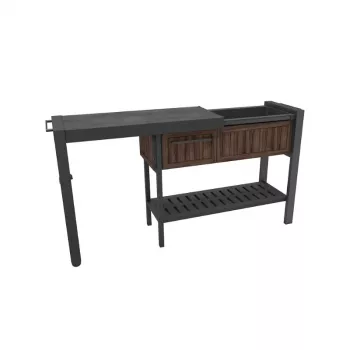KETER Extendable Party Station orzechowy stół imprezowy