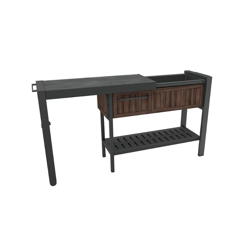 KETER Extendable Party Station orzechowy stół imprezowy