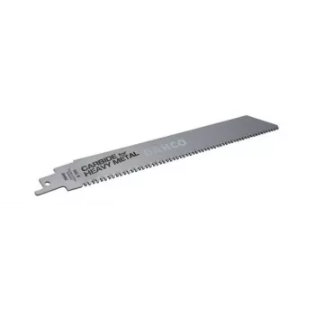 Bahco 7405021 Brzeszczot do piły szablastej do metalu ciężkiego z zębami z węglika, 225 mm, 8 TPI, 1 sztuka