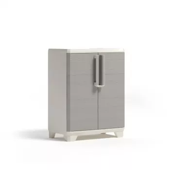 Szafka dolna KETER Linear Wood 68x39x90cm jasny beż/jasny szary