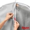 Pokrowiec na ubrania RAYEN M Premium szary 60x135cm