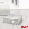 RAYEN Premium szary pojemnik na koce 65x55x20cm