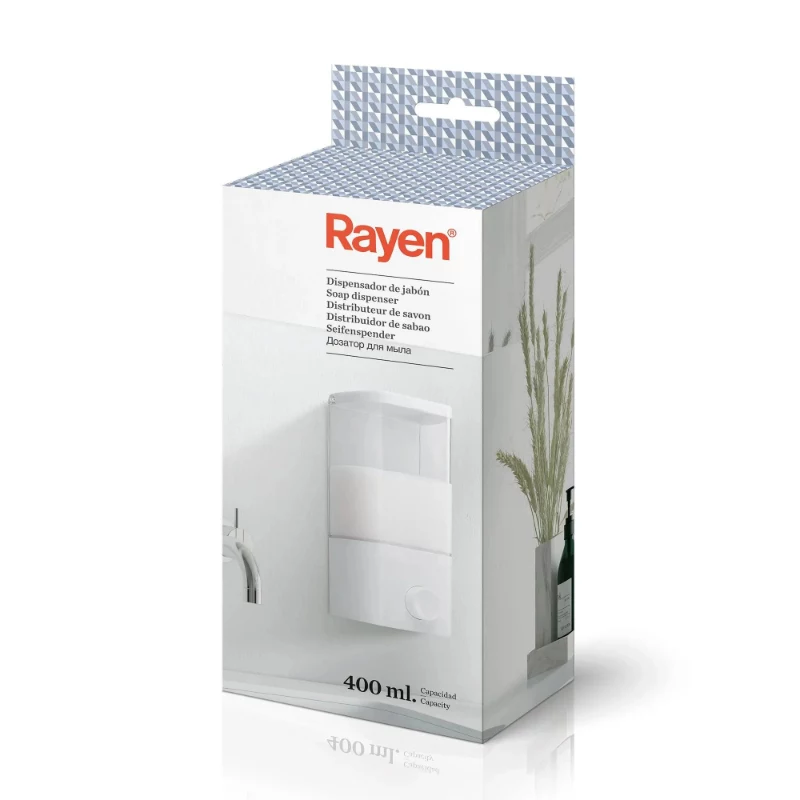 RAYEN Dozownik do mydła w płynie / biały / 400ml