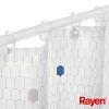RAYEN Zasłona prysznicowa 180x200cm biała, poliester