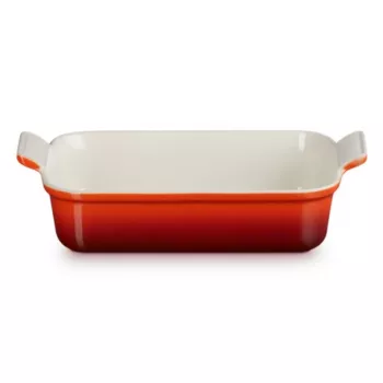 LE CREUSET Prostokątna forma do pieczenia Heritage kamionka 26x19cm / 2,4L czerwona