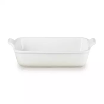 Le Creuset Prostokątne Naczynie Kamionkowe Heritage 26x19cm / 2,4L białe
