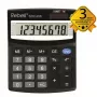 REBELL RE-SDC408 BX Kalkulator półbiurkowy, 12-cyfrowy LCD, zasilanie dwusystemowe (solarne i bateryjne), czarny