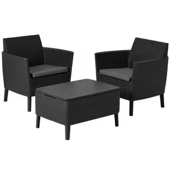 KETER Zestaw mebli ogrodowych Salemo Balcony Set szary