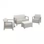 Zestaw mebli ogrodowych KETER Scandi Linea 2 Seater Set pebble grey/light beige