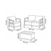 Zestaw mebli ogrodowych KETER Scandi Linea 2 Seater Set pebble grey/light beige