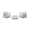 KETER Zestaw mebli ogrodowych Scandi Linea Balcony Set jasnoszary/ciepłoszarne stalowe
