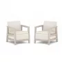 Krzesła ogrodowe KETER 2 szt. Scandi Linea pebble grey/light beige