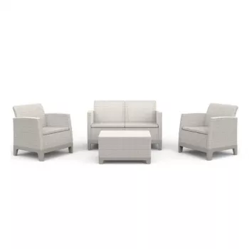 Zestaw mebli ogrodowych KETER Scandi Forma 2 Seater Set pebble grey/light beige