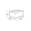 KETER Stół ogrodowy / skrzynia do przechowywania Scandi Storage Table szary