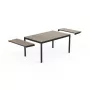 KETER Stół ogrodowy rozkładany Deco Porto Nova rozkładany 160-240 cm, odcień jesionu/czarny