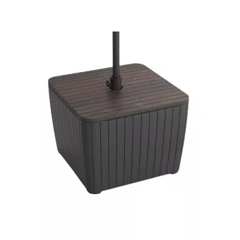 KETER Luzon Parasol Side Table orzechowy/szary 29214820939