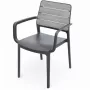 Fotel ogrodowy KETER Deco Porto Armchair jasnoszary/szary