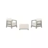 KETER Zestaw mebli ogrodowych Scandi Linea Balcony Set, kolor otoczakowy szary/szałwiowy zielony kamienny