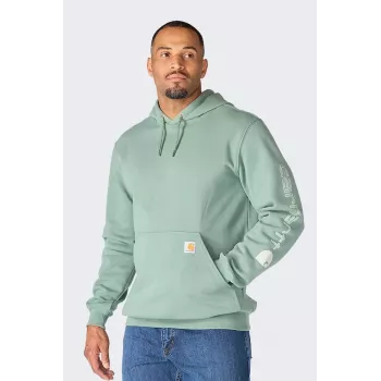 Carhartt Iconic K288 Bluza z Logo GREEN SLATE