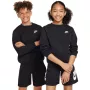 Bluza dziecięca Nike Sportswear Club Fleece czarna FD3006 010 XS
