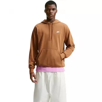 Bluza męska z kapturem Nike Club FT PO Hoodie jasnobrązowa FN3866 270 2XL